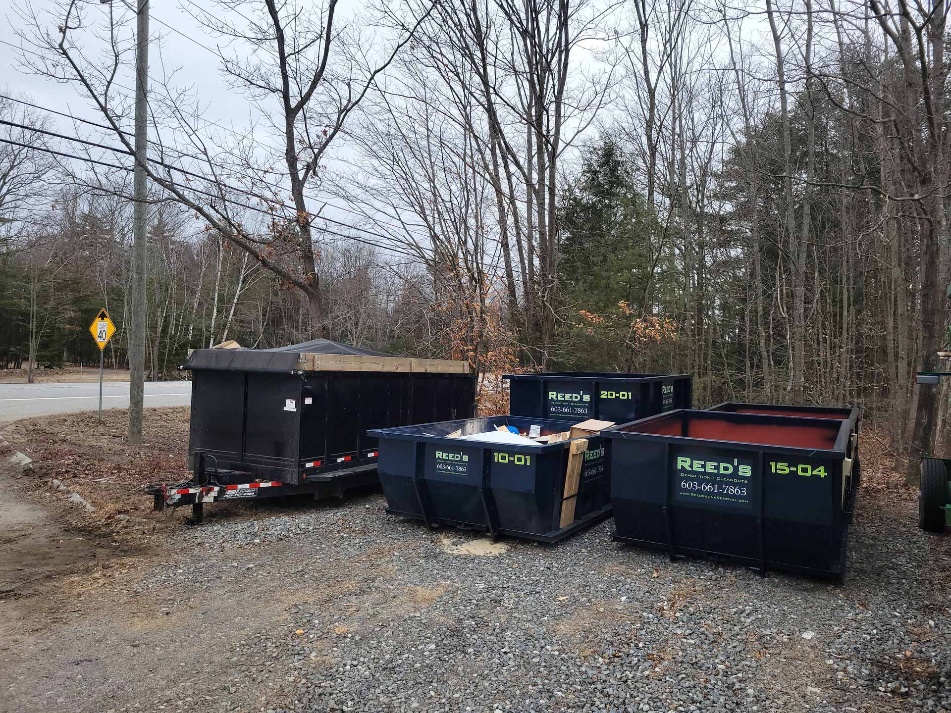 Rental dumpsters from Reed's Demolition & Cleanouts LLC
